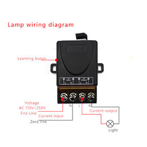 Set trasmettitore e ricevitore <span class=keywords><strong>wireless</strong></span> universale AC85-260V 1 CH <span class=keywords><strong>433Mhz</strong></span> - Product Image 3