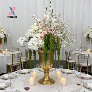 Arreglo Floral de Seda Artificial con Musgo Verde en Cascada - Centro de Mesa Realista para Bodas, Decoración Duradera - Product Image 1