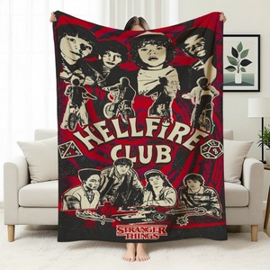Manta ChamXue, <span class=keywords><strong>Nueva</strong></span> Llegada, Manta de Franela Cálida con Forro Polar para Oficina, para Siesta, Estilo Americano, para Todas las Estaciones, con Temática de Series de TV - Product Image 4