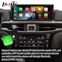 Interface multimédia Android13 Lsailt Car Android pour Lexus 2013-2021 Year LX570 Support Wireless CarPlay, Headrest Screen