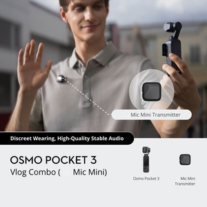Osmo Pocket 3 Combo Vlog, Resistente al Agua, Captura de Video CMOS 4K con WiFi y Soporte para MicroSD para Transmisión en Vivo, Cámara <span class=keywords><strong>Go</strong></span> - Product Image 1