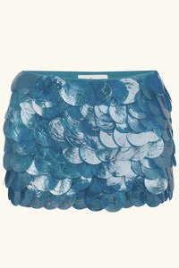 <span class=keywords><strong>Minigonna</strong></span> Estiva 2026 Nuova Collezione con Paillettes Grandi, Design Avvolgente a Vita Bassa, in Poliestere/Cotone, Tinta Unita, Sexy da Donna - Product Image 3