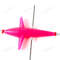 LETOYO 24 "Barre d'épandage de pêche avec ampoule 9in Squids 5in Trolling Birds et support en acier inoxydable 316 Offshore
