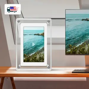 HD IPS eletrônico photo frame Video Player digital photo frame com música, vídeo função digital wall frame