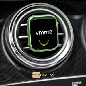 Diffuseur électrique de parfum pour voiture VMATE en plastique, clip de ventilation, coffret cadeau d'aromathérapie, cadeau d'anniversaire pour hommes et femmes, personnalisable - Product Image 3