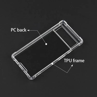 Coque de téléphone Weview Soft Clear TPU+PC antichoc, étanche, compatible avec la charge sans fil, design sportif, 4 coins renforcés pour 14/15 Pro