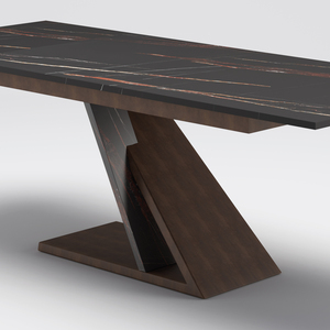 Ý Sang Trọng Hiện Đại Mở rộng Bàn Ăn Với Chất Lượng Cao Melamine Hàng Đầu Hiện Đại Đồ Nội Thất Phòng Ăn Nhà Sản Xuất OEM - Product Image 2