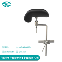 WEIYE Table d'opération Repose-jambes Bras articulés Support de jambe dans le positionnement du patient pour chaise de gynécologie