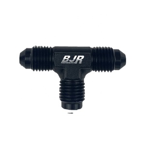 Bjr Nhôm Flare Tee T Mảnh Union Nối Nam Adapter Dầu Nhiên Liệu Hose End Biến Đổi Một Phụ Kiện - Product Image 1