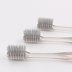 Cepillo de Dientes Transparente de Cabeza Pequeña con Cerdas Suaves de 17.5 cm, Cepillo de Dientes Manual Colorido para Uso en Hoteles - Product Image 3