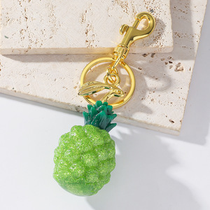 พวงกุญแจผลไม้หลากสีสันน่ารักสไตล์หวานใหม่ ของตกแต่งกระเป๋าแฟชั่น ของขวัญสำหรับสาวๆ เครื่องประดับ - Product Image 4