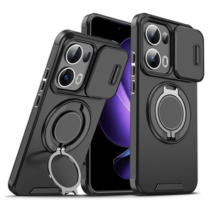 Custodia Antiurto con Finestra Scorrevole e Anello di Supporto per <span class=keywords><strong>OPPO</strong></span> <span class=keywords><strong>Reno</strong></span> 15 14 Pro, <span class=keywords><strong>Cover</strong></span> per Telefono <span class=keywords><strong>OPPO</strong></span> Find X9 Pro A6 Pro - Product Image 2