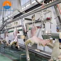Machine automatique inclinée pour l'abattage de moutons/chèvres, moteur haute productivité, équipement de dépecage en acier inoxydable pour abattoir