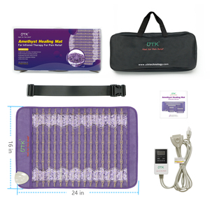 Almohadilla de calor de piedra curativa de amatista de 23,5 ''<span class=keywords><strong>X</strong></span> 16'' Apagado automático - Product Image 6