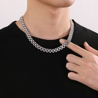 Chaînes de montre et colliers élégants en acier inoxydable 316L plaqué or PVD 14k 18k pour hommes