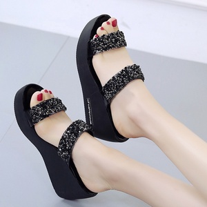 Summer New Design Slope Heeled <b>Shoes</b> for Women Comfortable Wearing Spring High End Casual Sandals - Product Image 1