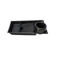 Boîte de rangement inférieure de la console centrale pour Rivian R2 2026, organisateur de porte-gobelets, accessoires de modification intérieure