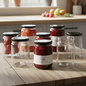 Envases de vidrio, tarros de vidrio con tapa, tarros de vidrio para mermelada, miel, personalizados, de 380 ml, 250 ml, 240 ml, 8 oz, para mermeladas. - Product Image 3