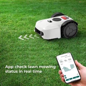 HT18P <b>Smart</b> Lawn Mower Intelligent Navigation Wheeled Design With Safety <b>Lock</b> Locking System for Villa Garden S-195 <b>Smart</b> Wirele - Product Image 4