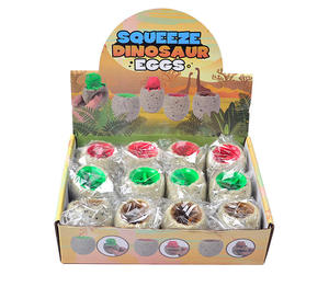 Jouet à presser en forme d'œuf de dinosaure, tasse dinosaure, balle musicale à pincer pour enfants, œuf anti-stress en caoutchouc souple, jouets anti-stress pour adultes et enfants - Product Image 4