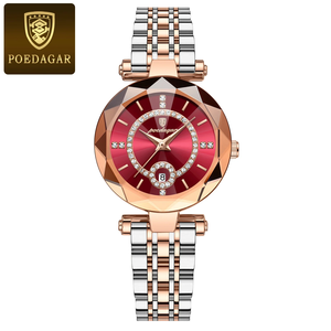 POEDAGAR 726 Mujeres Moda de lujo 3ATM Señoras Reloj Acero inoxidable Luminoso Cuarzo Watchces - Product Image 6