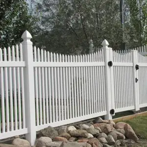 Longjie PVC Arc Fence Used for Garden Easy to Assemble White Picket Fence