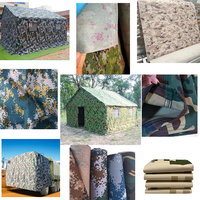 Rouleau de tissu en toile camouflage imperméable en gros, textile tissé imprimé camouflage multicolore pour couverture agricole et tentes