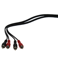 Kualitas tinggi nikel berlapis 2RCA Plug untuk 2RCA Plug Audio Video kabel