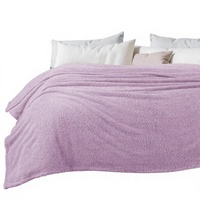 Couverture en polaire Sherpa Queen, motif géométrique, pour canapé et lit, toutes saisons, douce et confortable, décoration de chambre