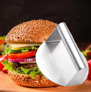 Prensa para <span class=keywords><strong>Hamburguesas</strong></span> de Acero Inoxidable Antiadherente, Parrilla para Filetes - Product Image 2