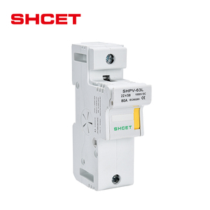 Boîtier de porte-fusible solaire CC ignifuge 1000V 1500V Rail DIN Porte-fusible CC PV 40A 63A 14x51 22*58 Lien et base Boîtier de porte-fusible CC - Product Image 2