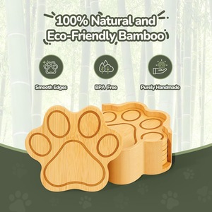 Wooden heat-insulating placemat, creative dining table <b>mat</b>, <b>cat</b> scratch <b>mat</b>, heat-insulating, non-slip, casserole anti-scalding - Product Image 1
