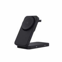 Station de charge sans fil magnétique pliable Qi2.2 25W rapide pour iPhone 18-12 Series, Airpods Pro, pour Samsung et Apple Watch Ultra
