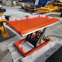 Plateforme élévatrice à ciseaux hydraulique ultra-basse 1000 kg, hauteur minimale 85 mm, table élévatrice électrique pour transport en entrepôt