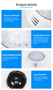 Projecteurs LED Submersibles Étanche IP68 AC 12V RGB PIKES PK6006 20-45W Bidgelux/Epistar pour Spa/Bassin/<span class=keywords><strong>Piscine</strong></span>, Angle de Faisceau 30-60° - Product Image 5