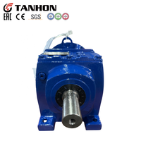 Réducteur à engrenages hélicoïdaux série TANHON R, R37 R47 R57 R67, couple élevé, montage horizontal et vertical, moteur triphasé, boîte de réduction de vitesse
