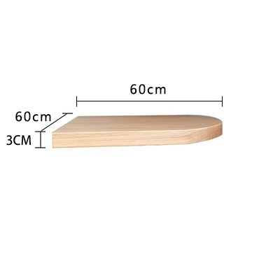 โต๊ะทำงานสีไม้โอ๊คแดง ทรงโค้ง - 603 ซม.