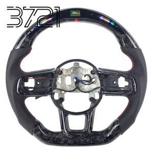 Volante Interior de Fibra de Carbono LED para Jeep Gladiator JT Wrangler JL Rubicon Sahara 2018-2025 - Product Image 1