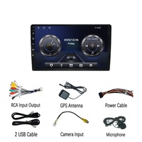 Radio Estéreo para Auto Universal Full HD 2 Din de 9 Pulgadas y 8 Núcleos, Unidad Principal Doble Din con Android, GPS, Amplificador RGB, Reproductor de DVD para Auto