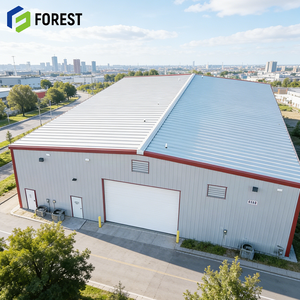 Eco-Friendly Easy Installation Steel Structure Workshop Modern Aesthetic Industrial Grade Warehouse Apartment Long-span Grid - Product Image 1