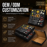 Cajas de Pizza Personalizadas al por Mayor, Económicas, de 9/12/14/16/18 Pulgadas, con Logotipo, Caja de Embalaje de Alimentos de Papel Corrugado con Logotipo