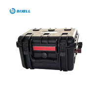 Batterie portable étanche LiFePO4 24V 25.6V 100Ah 200Ah 6000 cycles avec BMS 200A et affichage USB-C pour moteur de pêche à la traîne marine