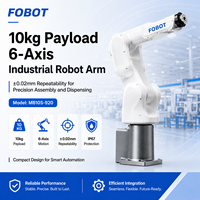 Bras robotisé industriel miniature FOBOT 10 kg à 6 axes, bras robotique haute vitesse pour tri, distribution et étiquetage automatisés, fourniture d'usine