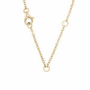 Collar flotante de oro blanco/amarillo de 18 quilates con diamante cultivado en laboratorio - Product Image 3