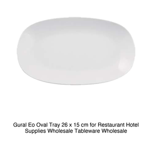 Plateau de service ovale Eo 26 × 15 cm Gural -6- Eo26Ky00 - Product Image 2