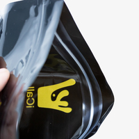 En-tête de carte sac à trou suspendu pochette d'emballage de bijoux avec logo personnalisé imprimé clair Opp plastique emballage alimentaire PE sac à fermeture éclair