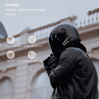 Inveer 1000m bluetooth extérieur intercomunicador pour moto bluetooth IPX6 Étanche Moto casque Casque X1PLUS