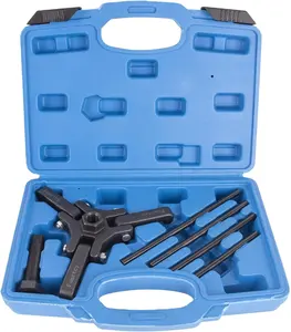 Kit di attrezzi per la rimozione della puleggia dell'ammortizzatore dell'equilibratore armonico per Ford Gm Chrysler Cadillac Chevy Trucks Mitsubishi Version 3 Jaw Puller