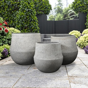 Macetas de Cemento para Jardín, Elegantes Jardineras de Cemento para Decoración de Exteriores - Product Image 4