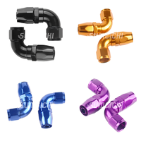 Raccord universel SUMEICHI AN4 AN6 AN8 AN10 AN12 AN16 droit ou coudé à 45/90/180 degrés pour tuyau de carburant